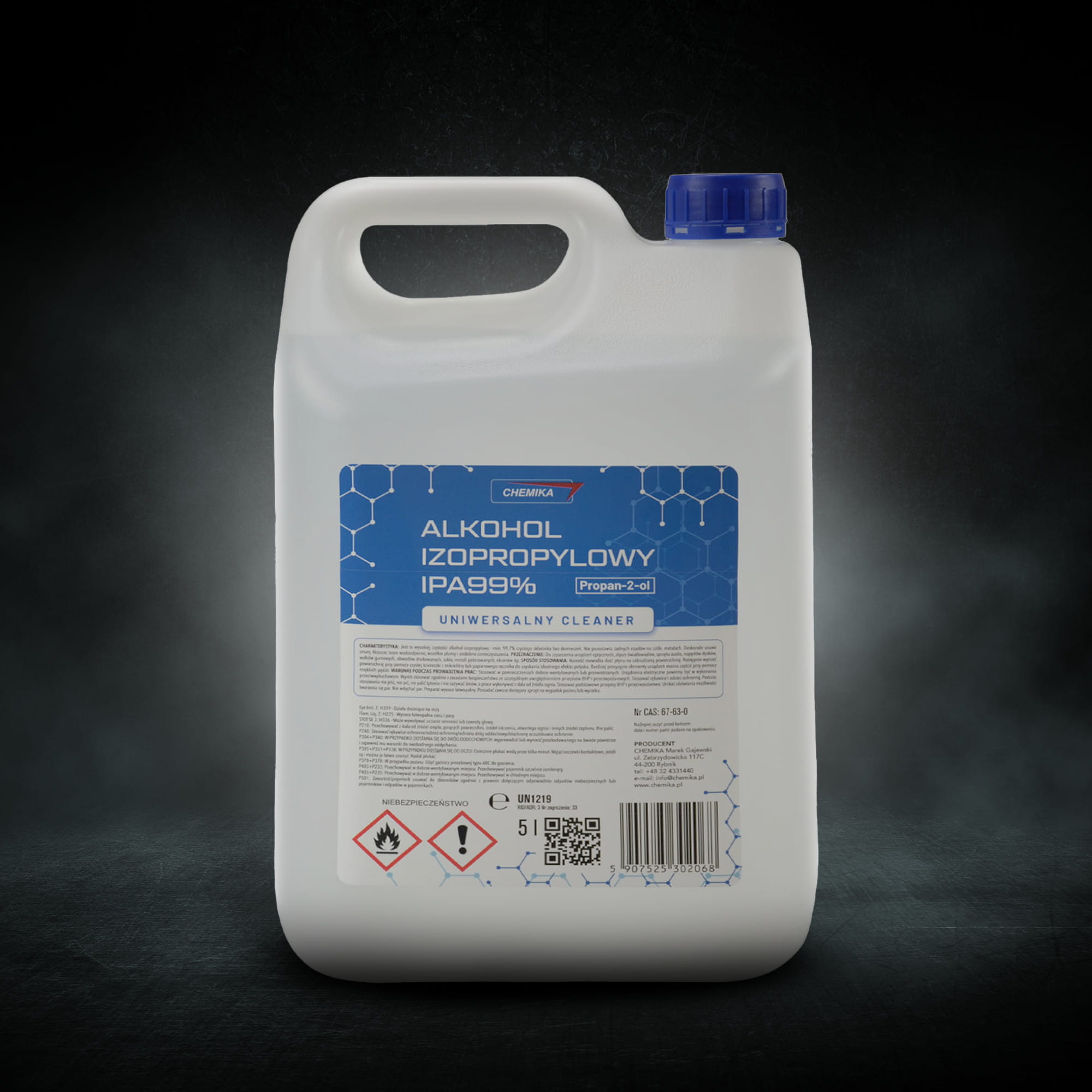 Chemika Alkohol Izopropylowy IPA cleaner 99% 5L